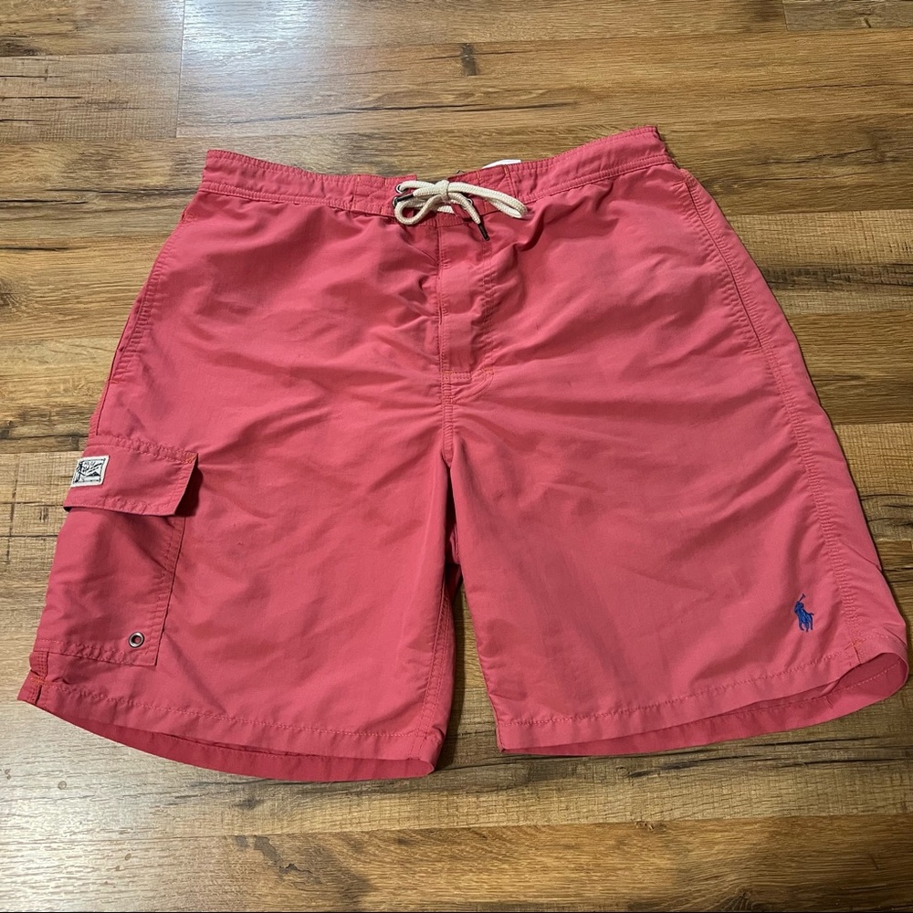 Ralph Lauren Polo pink swim trunks